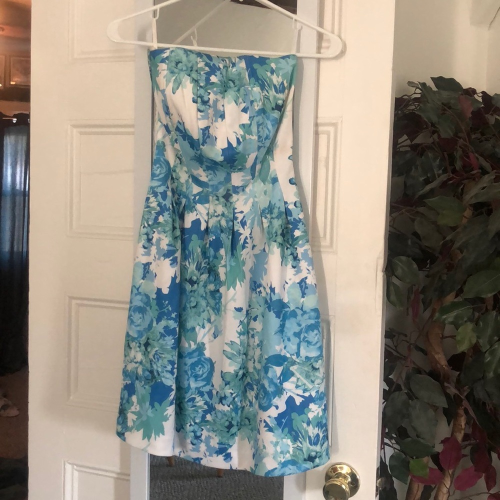 Strapless New York & Company Floral Dress